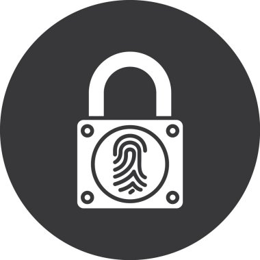 parmak izi vektörü simge tasarımı