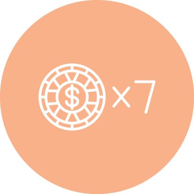 Dolar vektör simgesi modern illüstrasyon