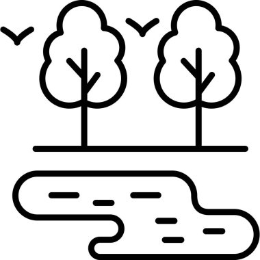 Orman orman ikonu ana hatlarıyla