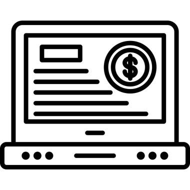 online money icon vector illustration