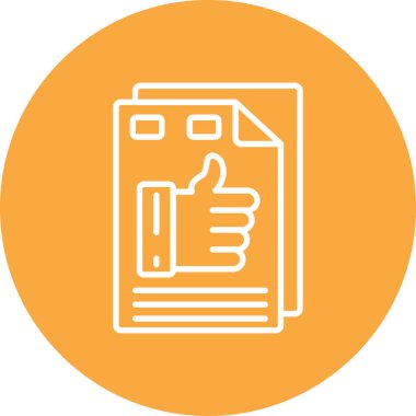 belge simgesi vektör illüstrasyonu