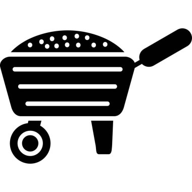 Barbekü Izgara simgesi, basit tarzı