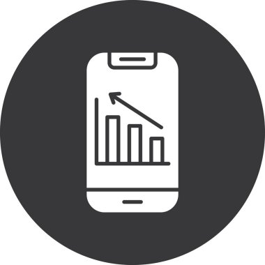 Cep telefonu. Web simgesi basit illüstrasyon