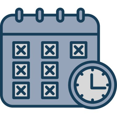 zaman yönetimi vektör simgesi