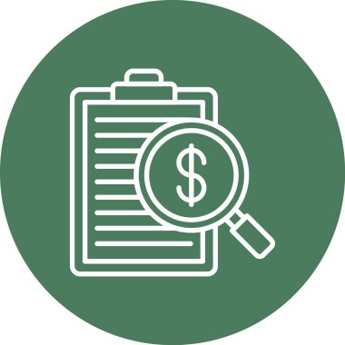 Para için. Web simgesi basit illüstrasyon