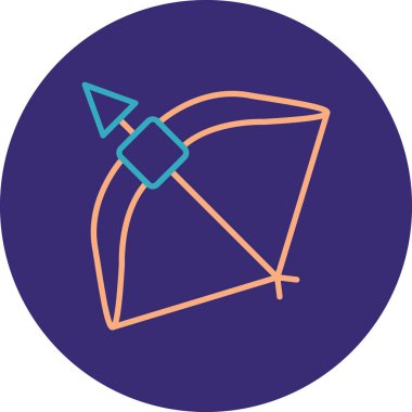 Bir çadır simgesinin vektör illüstrasyonu