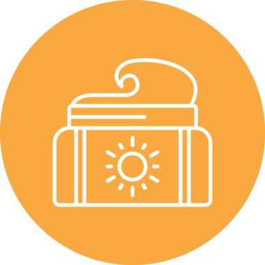 Sıcak içecek simge vektör çizim