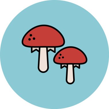 Mantar simge vektör çizim