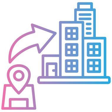 Konum haritası. Web simgesi basit tasarım