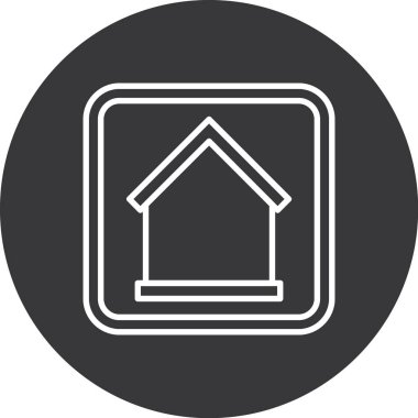 Ev simgesinin vektör illüstrasyonu