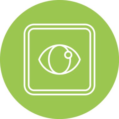 Benzersiz göz vektör çizgisi simgesi