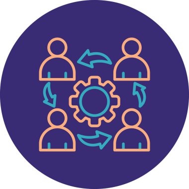 İnsan simgesinin vektör illüstrasyonu