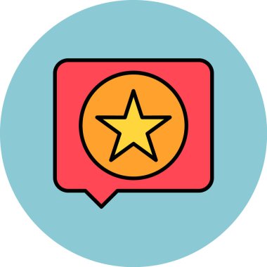 yıldız simgesi vektör illüstrasyonu