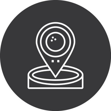 harita pin ikonu vektör illüstrasyonu