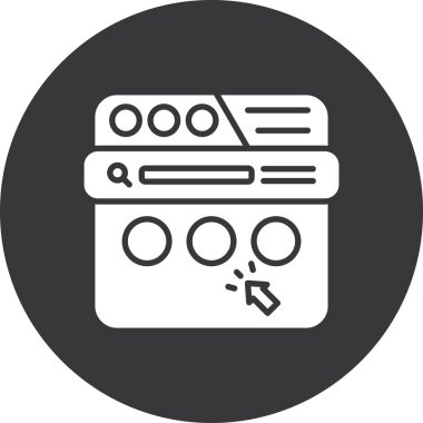 Mutfak. Web simgesi basit tasarım