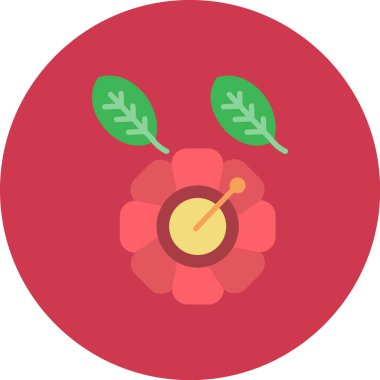 ikon çiçeğinin vektör düz biçimi