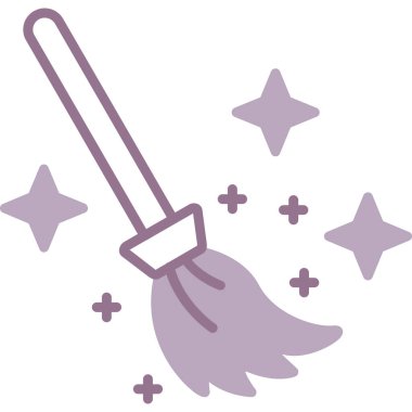 Süpürge simge vektör çizim