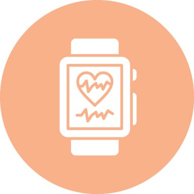 Akıllı saat. Web simgesi basit tasarım