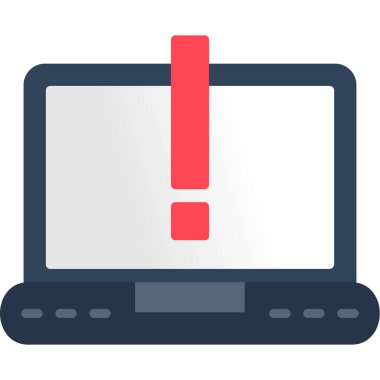 düz biçimli bilgisayar uyarı simgesi