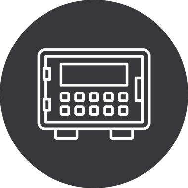 hesap makinesi simgesi vektör illüstrasyonu