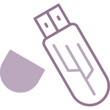 usb flash disk simgesi, vektör illüstrasyon tasarımı