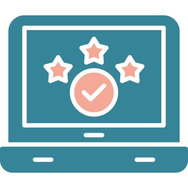 çevrimiçi işaretleme simgesi, vektör illüstrasyonu, düz tasarım