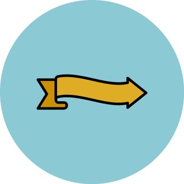 Ok. Web simgesi basit illüstrasyon