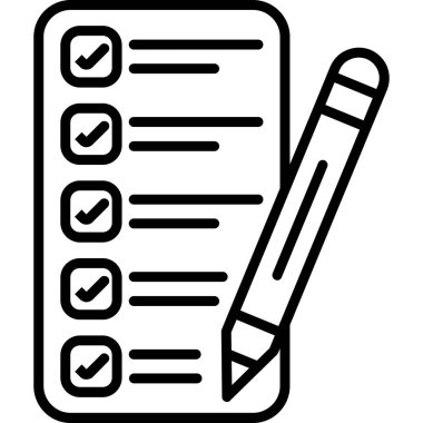 Liste. Web simgesi basit tasarım