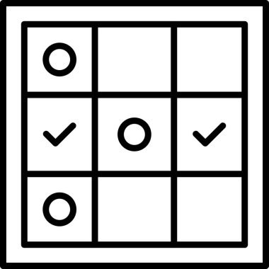 kutu oyunu satranç simgesi ana hat biçiminde