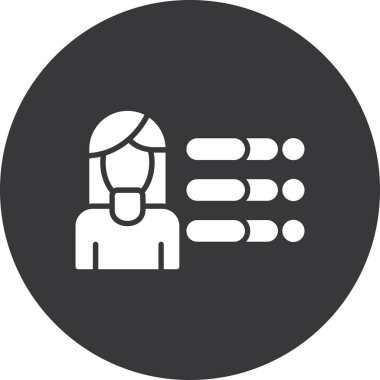 İnsan simgesinin vektör illüstrasyonu