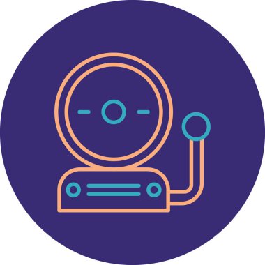 Robot simgesinin vektör illüstrasyonu