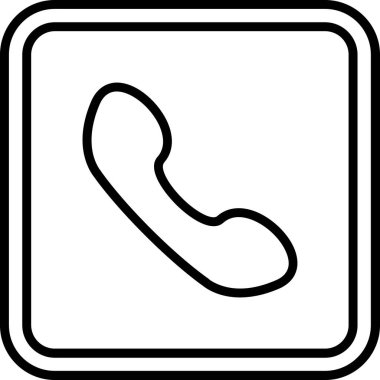 Moda tarzında izole edilmiş telefon simgesi