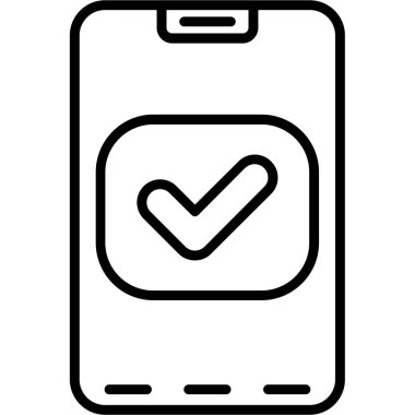 Smartphone Simgesi, vektör illüstrasyonu