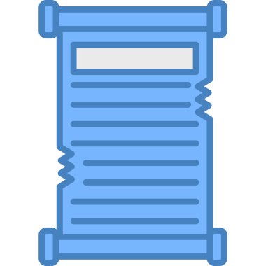 Perdeler. Web simgesi basit illüstrasyon