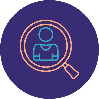 Arama simgesi vektör illüstrasyonu