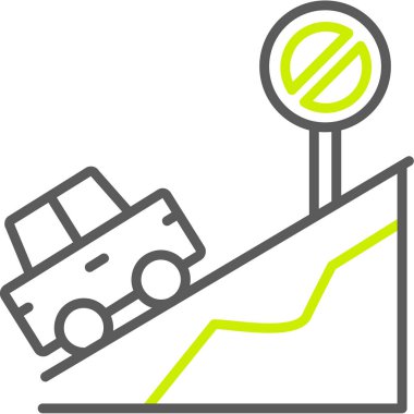 araba simgesi vektör illüstrasyonu