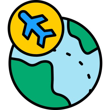 Dünya seyahati simgesi - özet biçimi