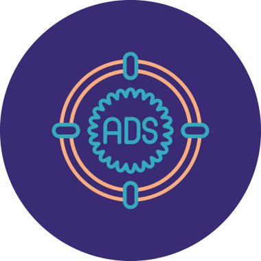 Seo simgesinin vektör illüstrasyonu