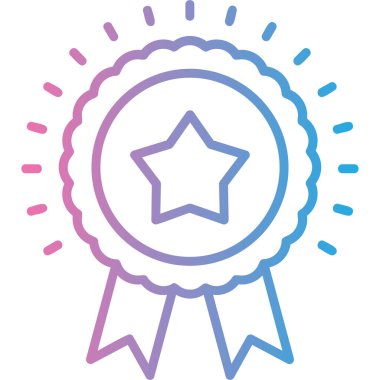 Ödül. Web simgesi basit illüstrasyon