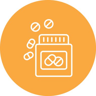 İlaç haplarının vektör illüstrasyonu