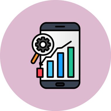 analitik simge vektör illüstrasyonu