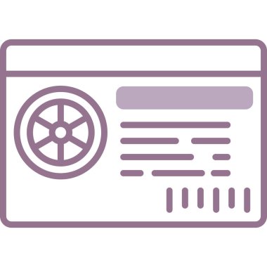 radyo vektör simgesi modern basit illüstrasyon