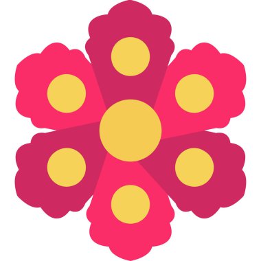 Taslak biçiminde çiçek süsleme simgesi