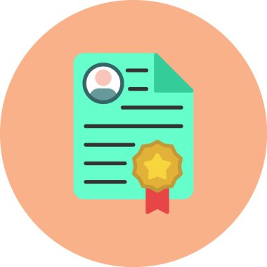 Rozet rozet simgesi düz tasarım