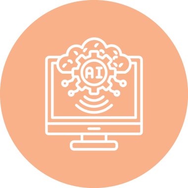 vektör lcd simgesi illüstrasyonu