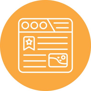 Belge. Web simgesi basit tasarım