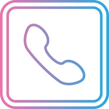 Telefon simgesi, vektör illüstrasyonu