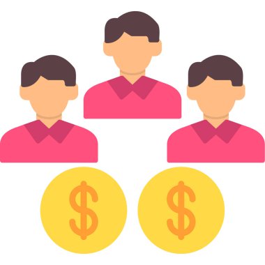 Grafik ve web tasarımı için şeffaf arkaplan üzerinde iş vektörü resmetme.