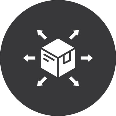 Kutu Simgesinin Vektör illüstrasyonu