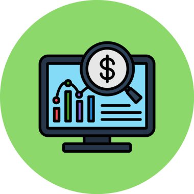 İş analizi vektör simgesi